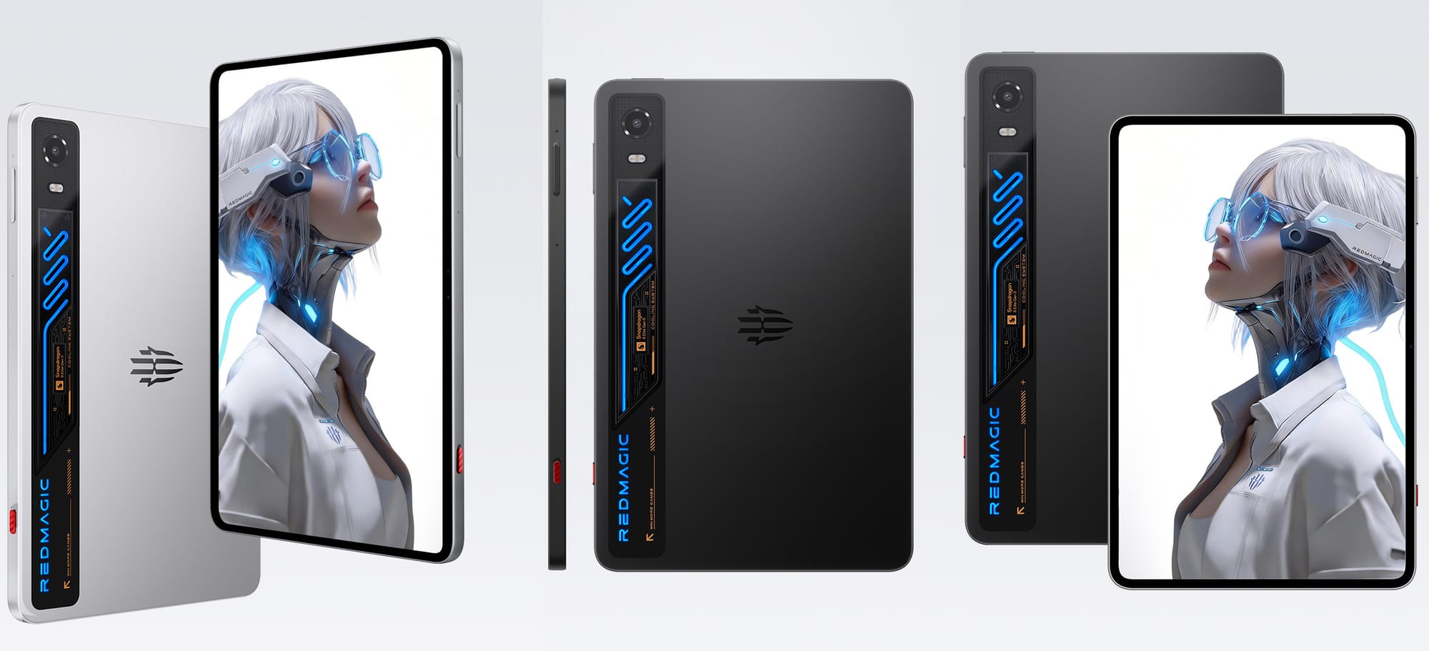 Dua pilihan warna dan desain RedMagic Gaming Tablet 5 Pro