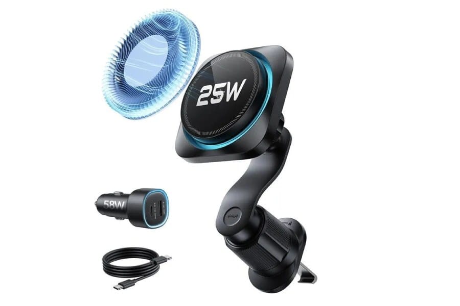 ESR OmniLock Magnetic Car Charger (25W, CryoBoost)