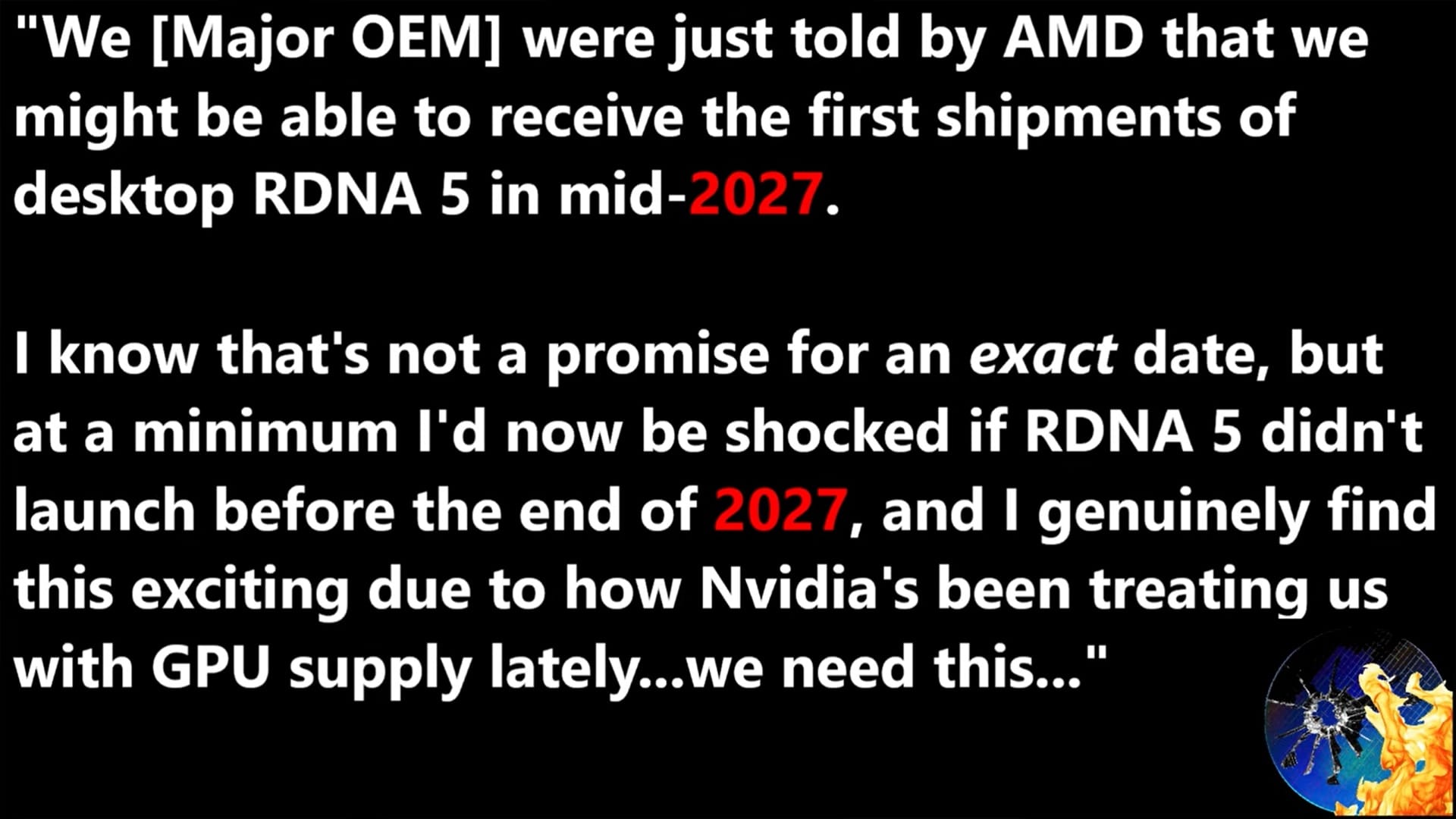 GPU desktop RDNA 5 berpotensi meluncur pada tahun 2027.