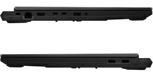 Pilihan port pada Asus TUF Gaming F16 mencakup HDMI 2.1 dan Thunderbolt 4