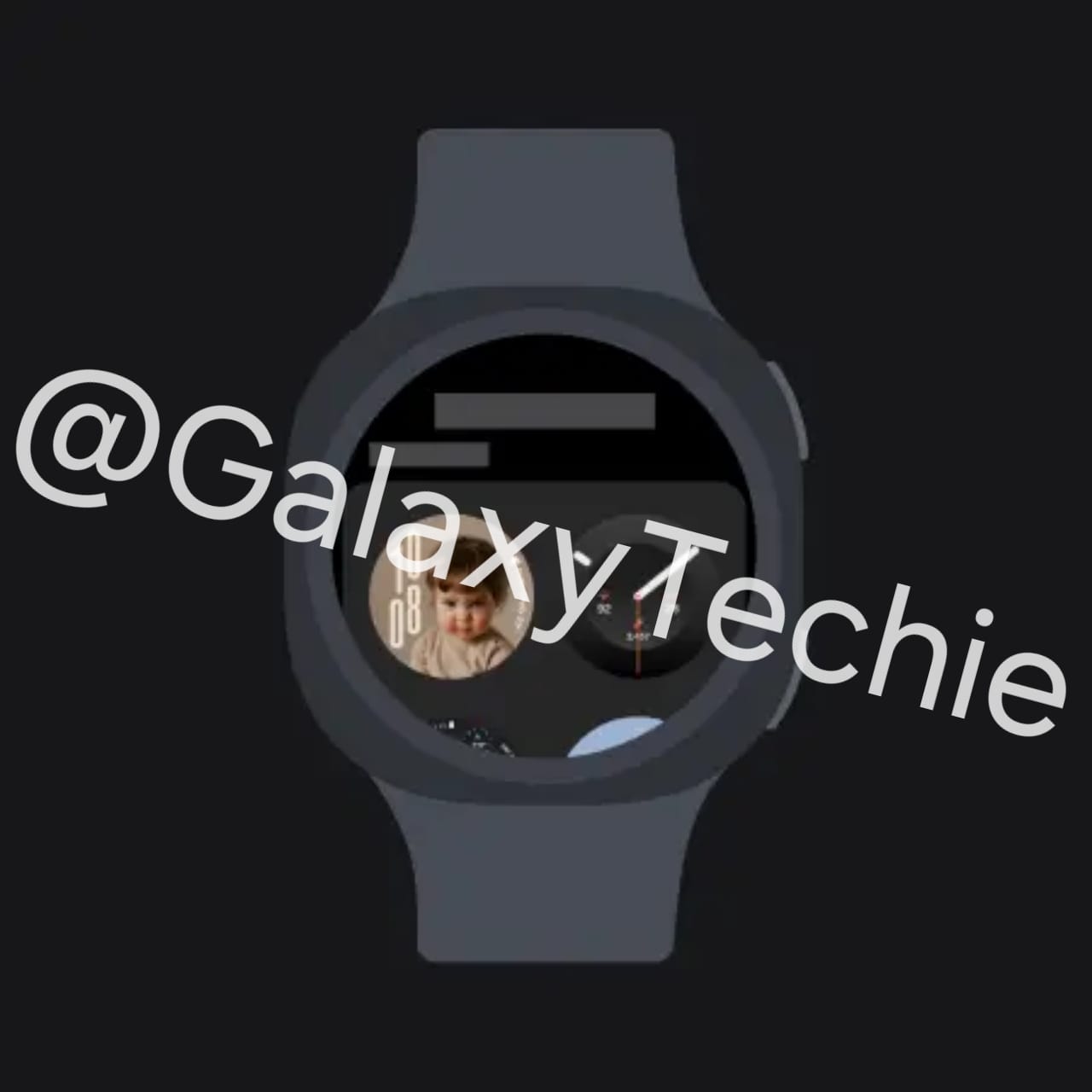 Render bocoran Galaxy Watch Ultra 2 dengan tali hijau dan tampilan watch face baru