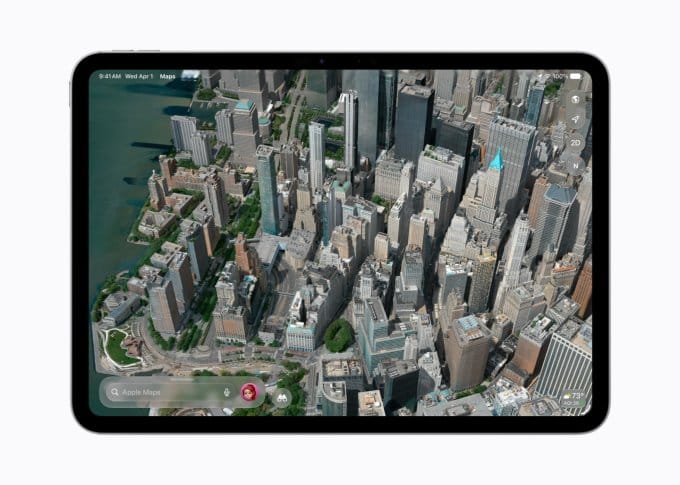 Tampilan Apple Maps fitur Flyover di iOS 27 dengan visual kota tiga dimensi yang lebih detail dan mulus