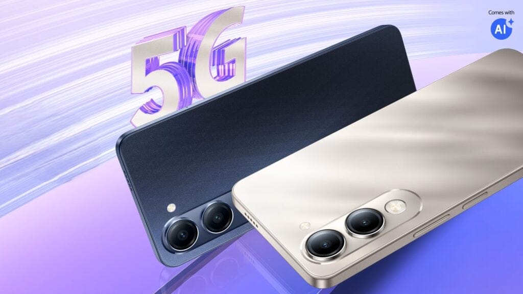 Tampilan desain Vivo T5 Lite 5G yang simpel dan modern