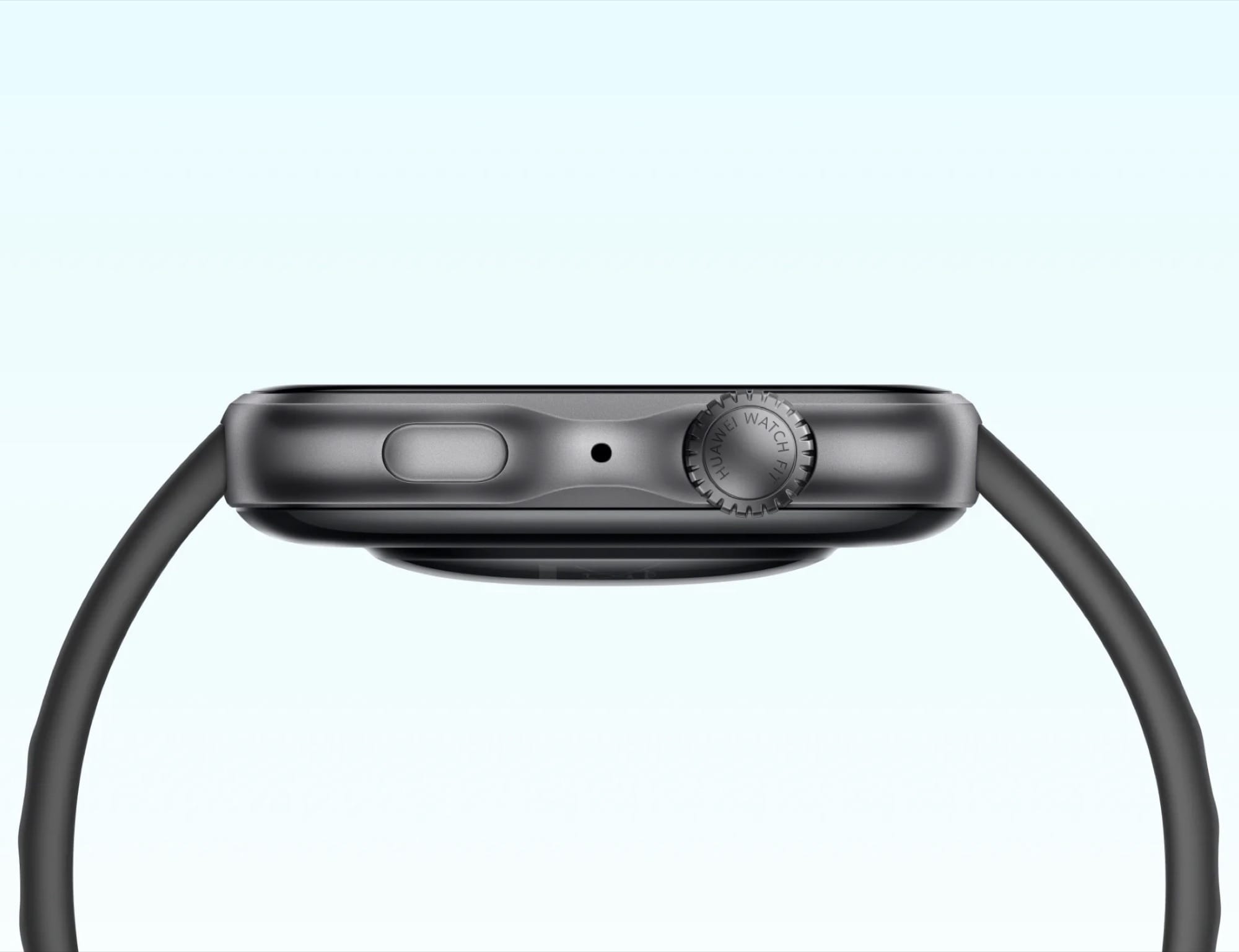 Tampilan layar AMOLED smartwatch Huawei Qingyun H3550 saat aktif menampilkan watch face.