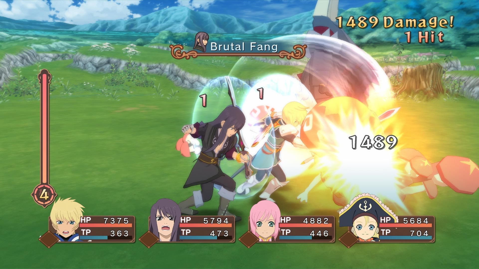 Tangkapan layar dari Tales of Symphonia.