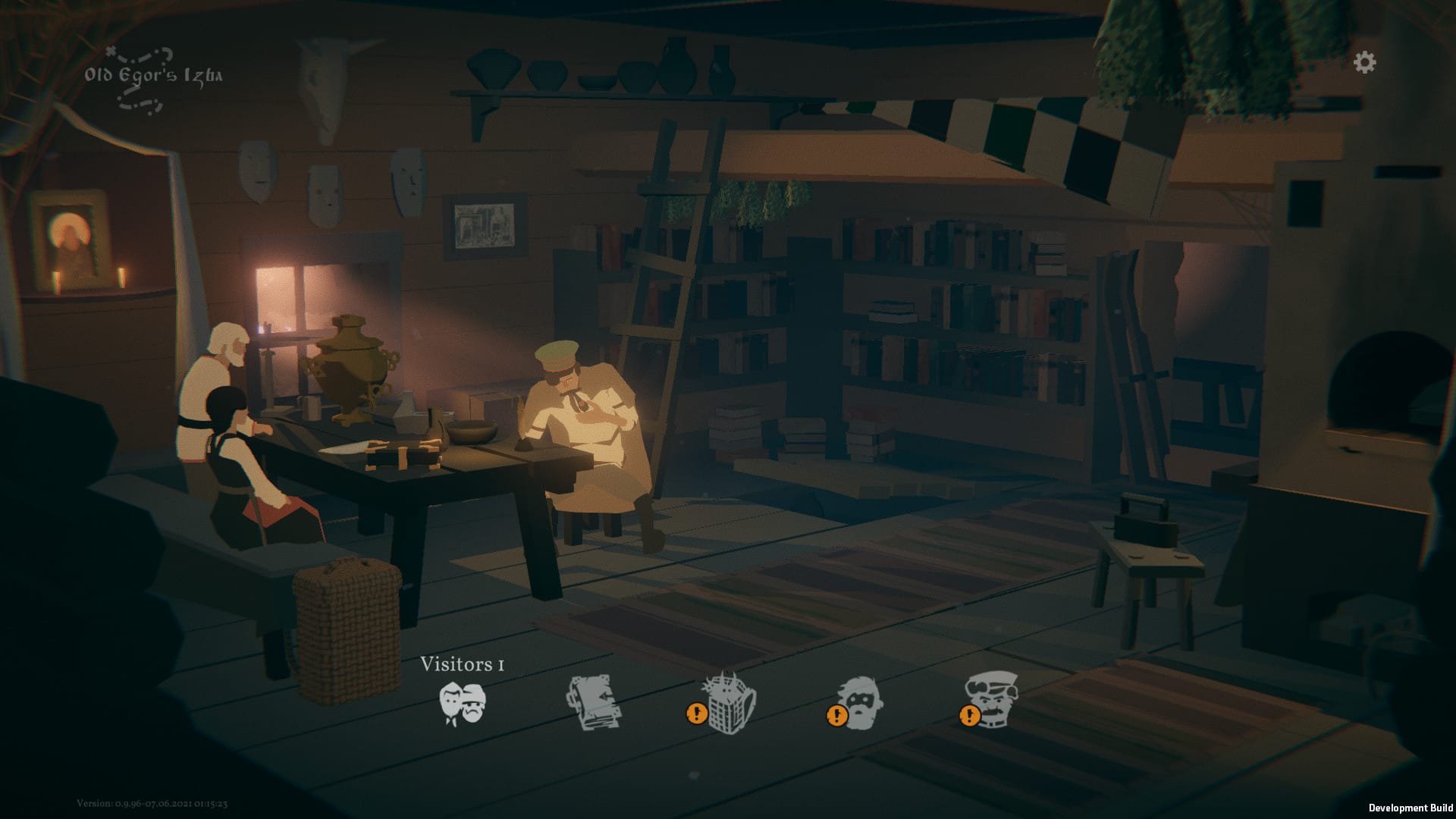 Vasilisa dan dua karakter lain dalam game Black Book