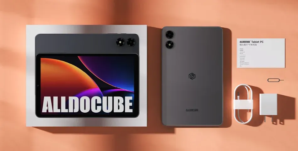 Foto paket kemasan kotak penjualan Alldocube iPlay 80 mini Pro Bawa Layar 90Hz dan Android 16