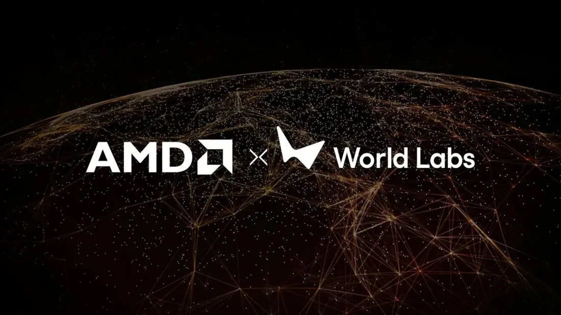 Ilustrasi teknologi World Labs untuk kecerdasan spasial dan simulasi lingkungan 3D
