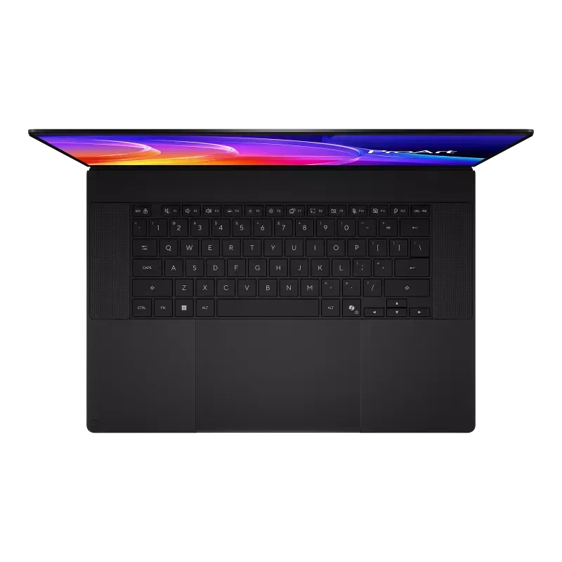 Tampilan tata letak keyboard dan touchpad laptop Asus ProArt P16