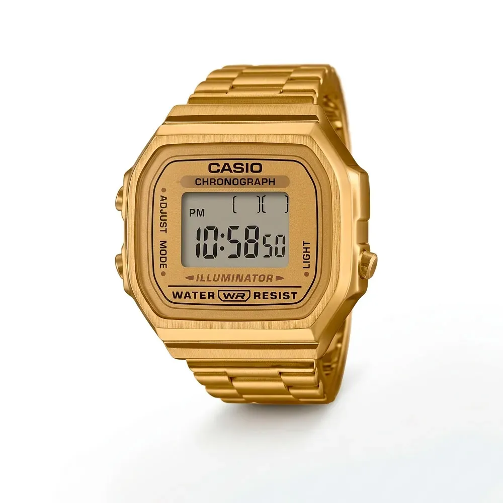 Casio CRW-002G-9A jam tangan cincin dengan lapisan emas IP