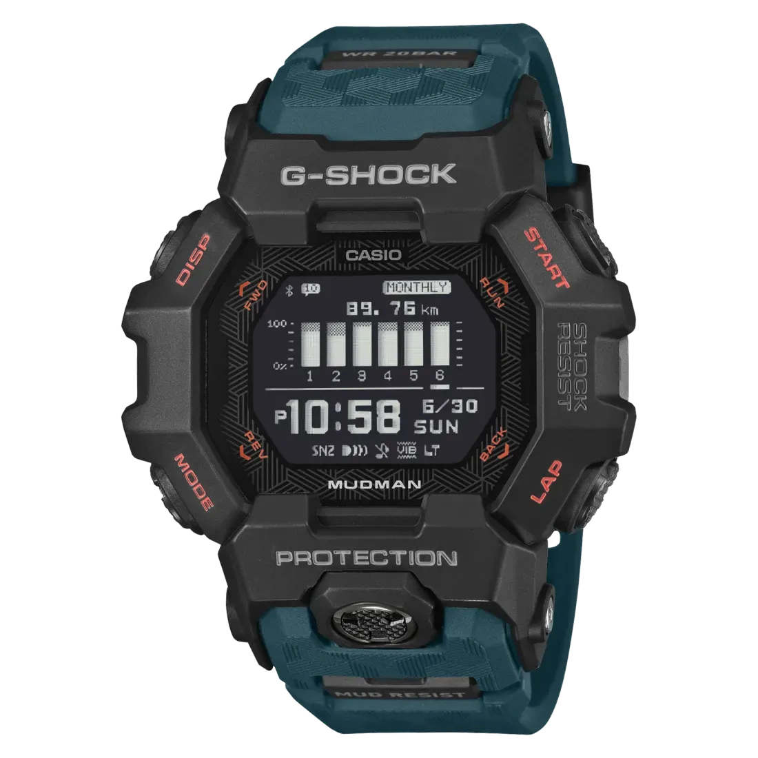 Casio Mudman GDG-B100 warna hijau tentara