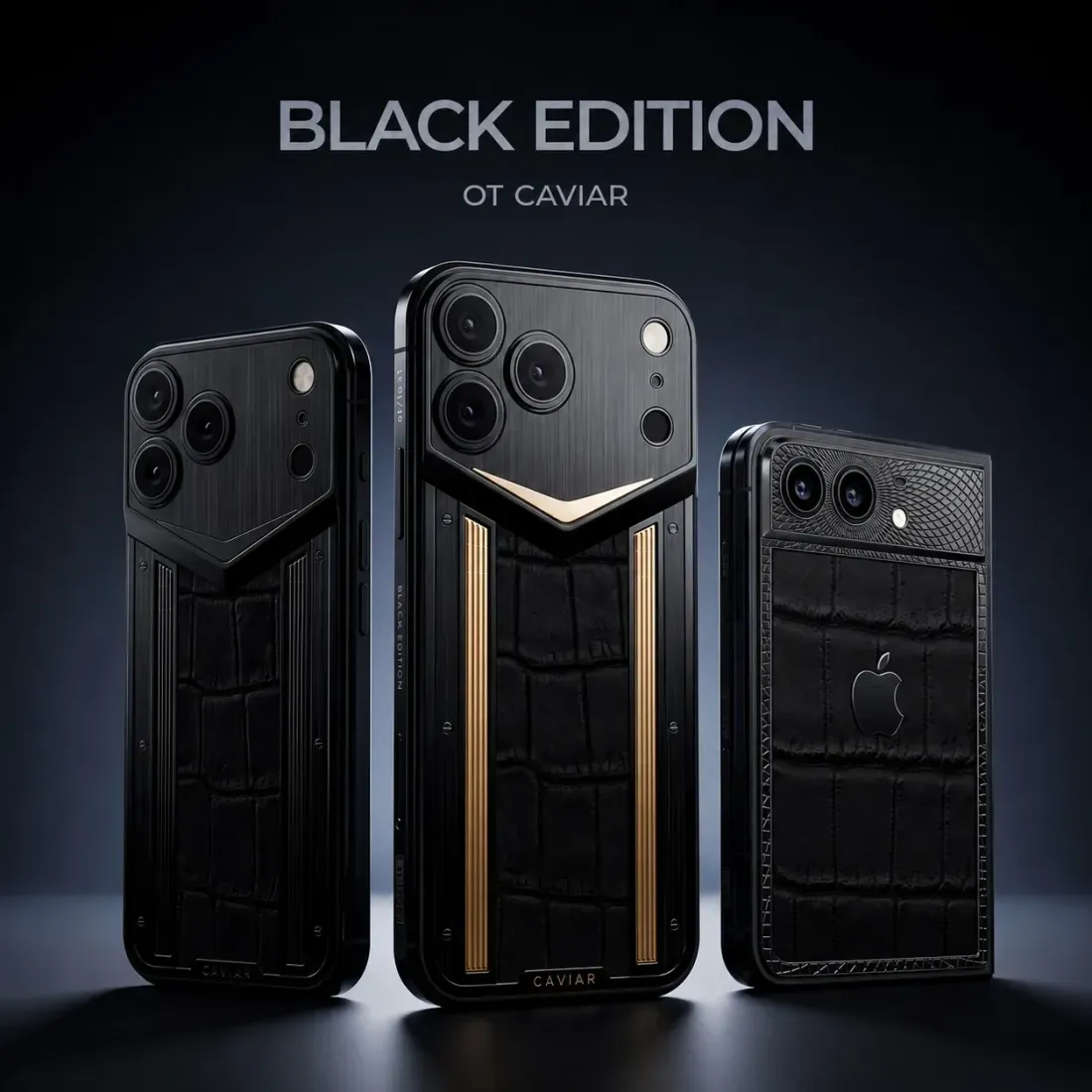 Varian Caviar Black Edition iPhone tanpa modul kamera