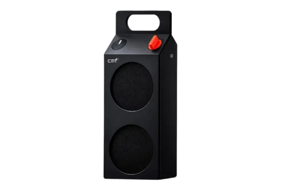 CMF Speaker M warna hitam dengan dua gril vertikal