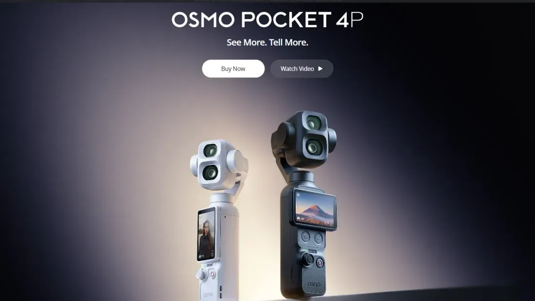 Foto tampilan multi-monitor dan display DJI Osmo Pocket 4P Dikabarkan Dapat Konverter Tele Optik