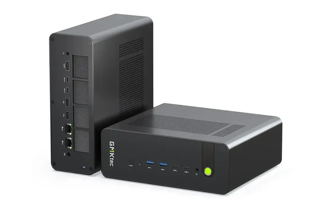 Port USB4 dan LAN 10GbE pada Mini PC Gmktec Evo-X5 Pro