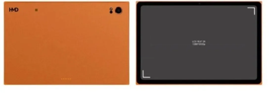 Tampilan depan dan belakang HMD Slate Tab 5G