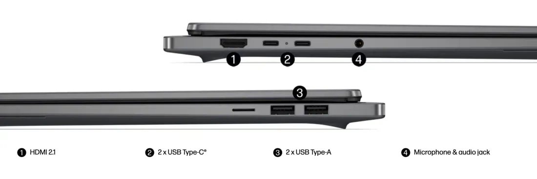 Detail bodi dan layar HP OmniBook Ultra 16