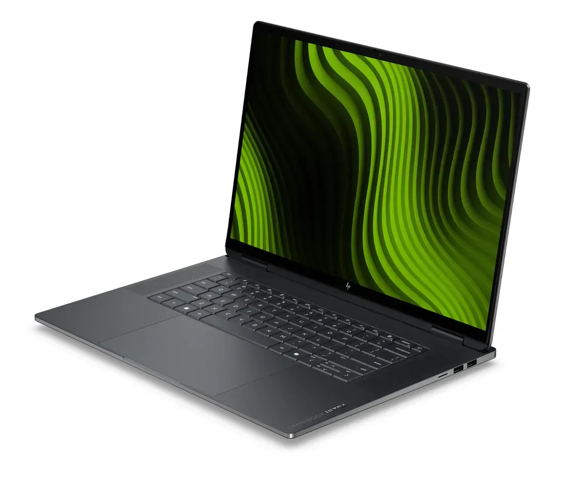 Ilustrasi omnibook ultra rtx spark n1x release mid HP Rilis Laptop OmniBook Ultra 16 Berbekal RAM 128 GB dan Layar OLED Terang