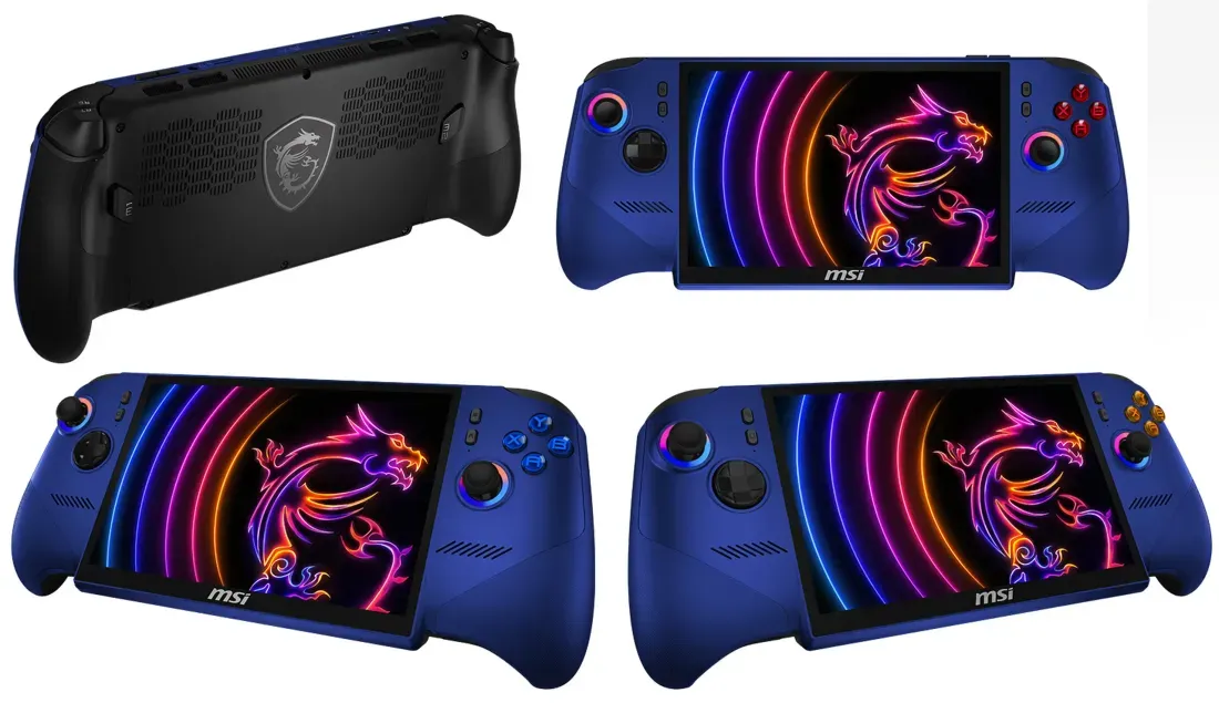 Tampilan MSI Claw 8 EX AI+ Arc G3 dengan layar 120Hz dan VRR