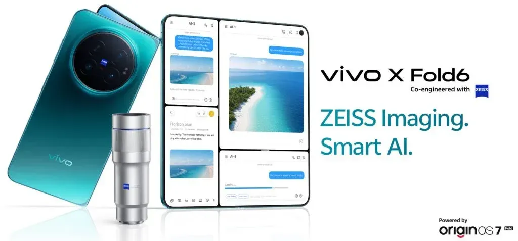 Vivo X Fold 6 versi global dengan layar dalam berukuran besar