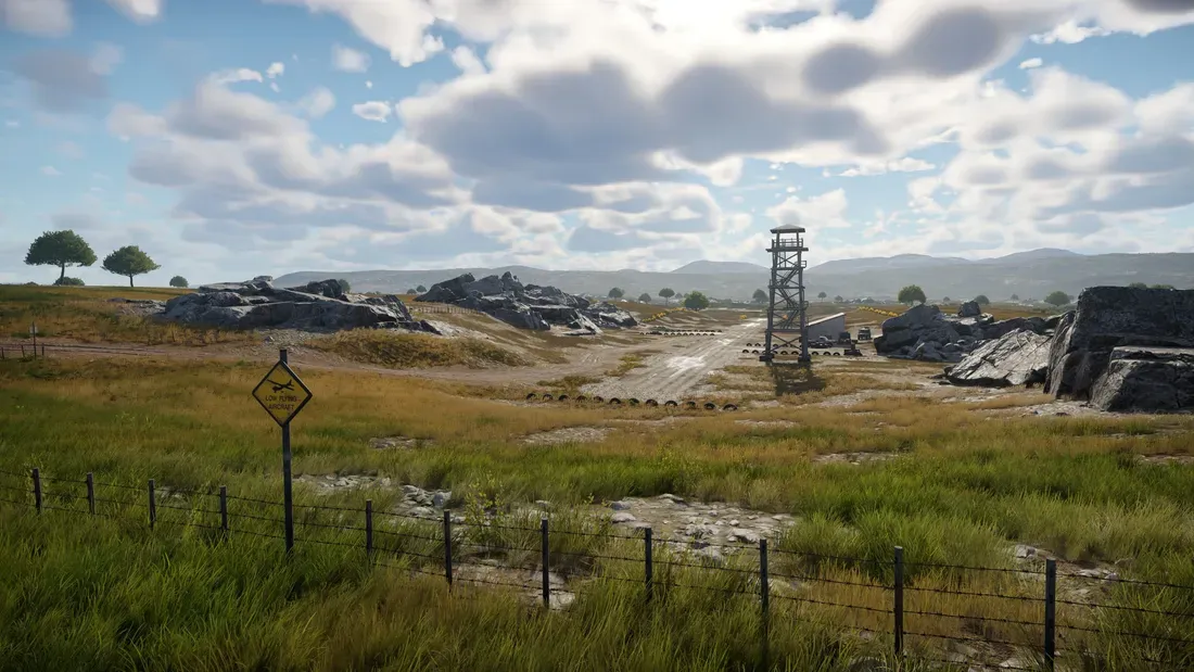Peta Darwin Hill berlatar Kepulauan Falkland di War Thunder