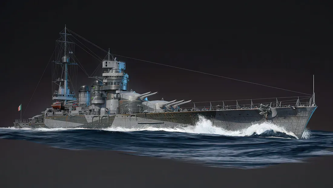 Kapal perang RN Giulio Cesare dalam War Thunder