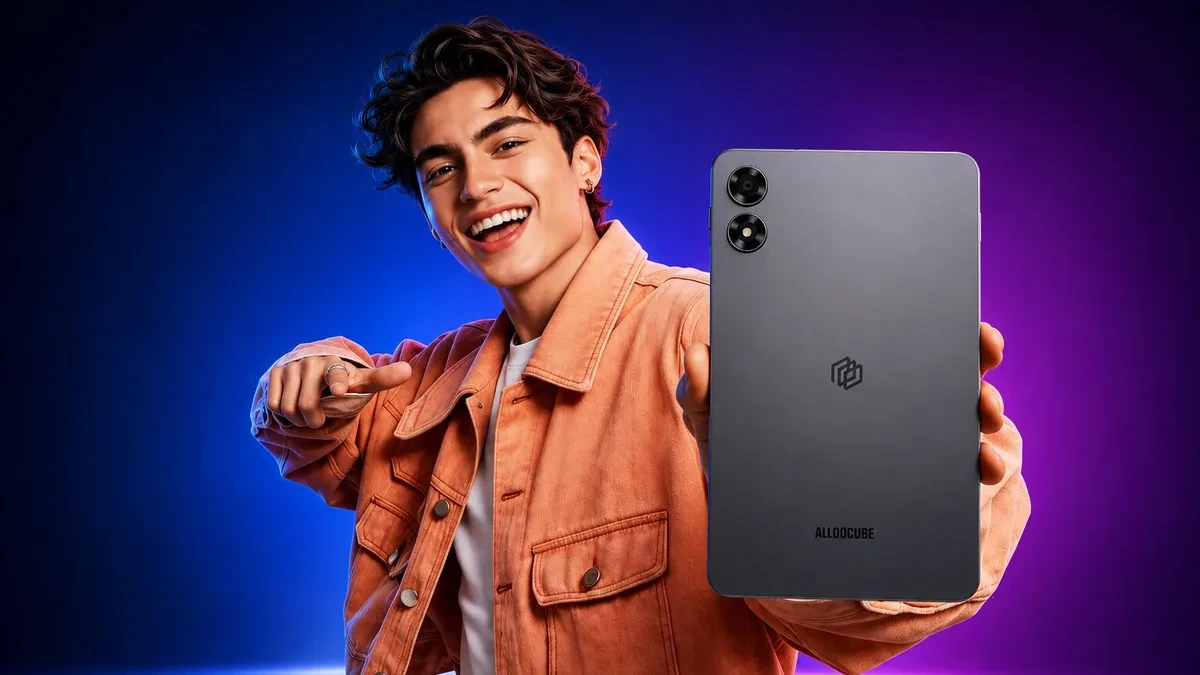 Tablet Alldocube iPlay 80 mini Pro tampak dari bagian belakang