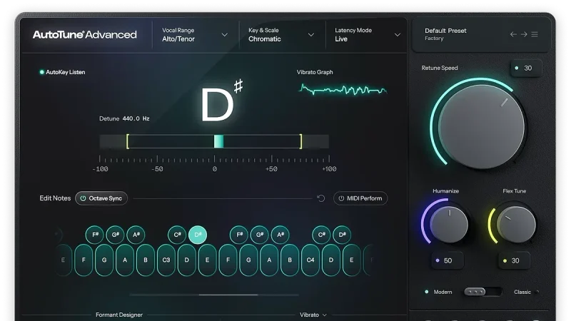 AutoTune Advanced Punya Mesin Vibrato Baru, Vokal Tetap Bernyawa