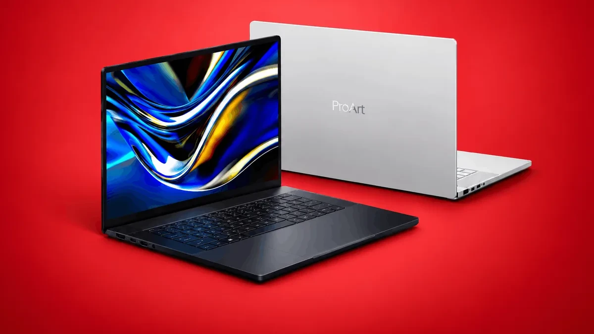 Tampilan bodi laptop Asus ProArt P16 berbahan premium dengan platform Nvidia RTX Spark N1X