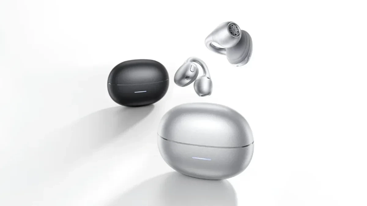QCY Crossky C70 clip-on earbuds desain utama