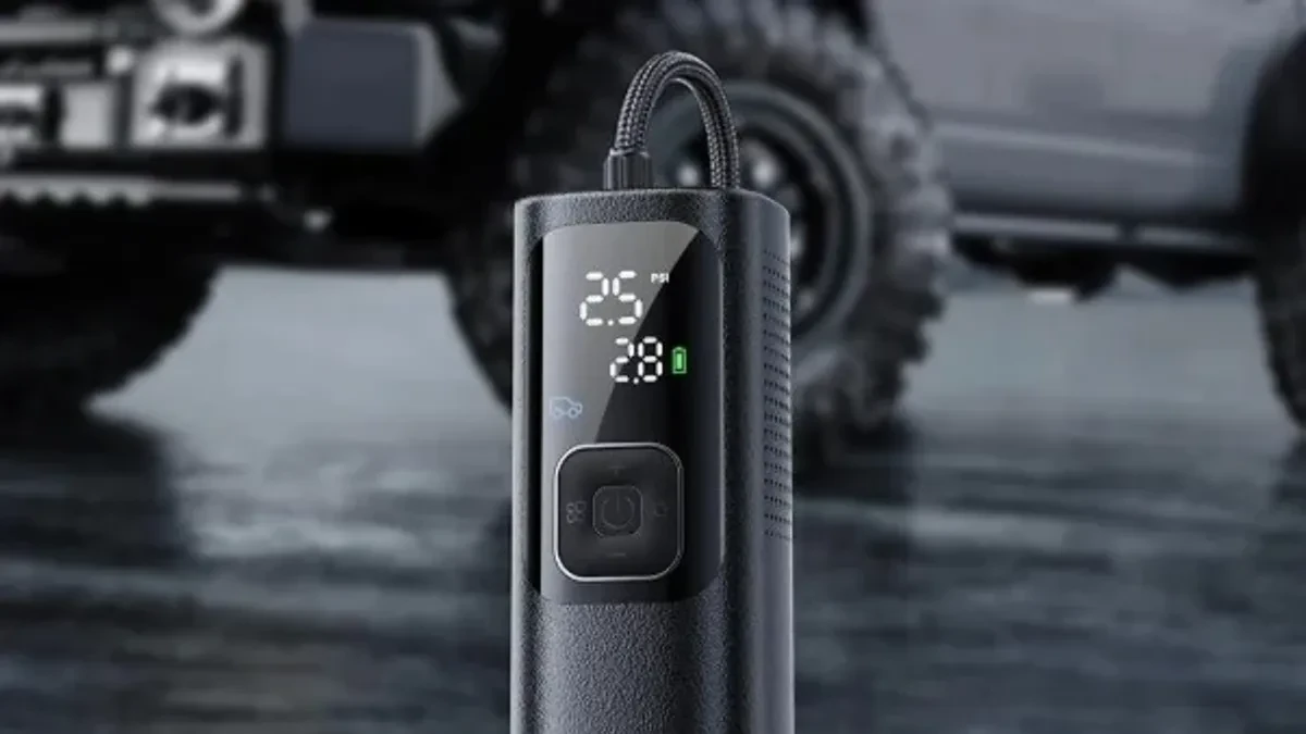 Honor Life Air Pump Lite tampak depan dengan layar digital
