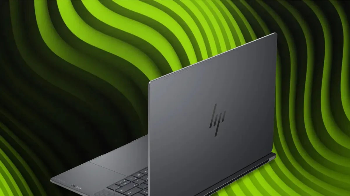 Tampilan sudut HP OmniBook Ultra 16