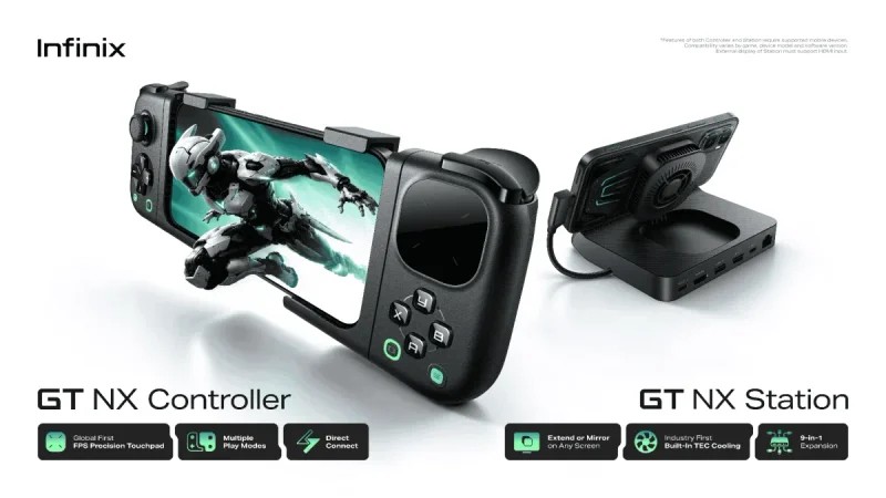 Infinix GT NX Controller dan Station Bidik Mobile Gaming Serius