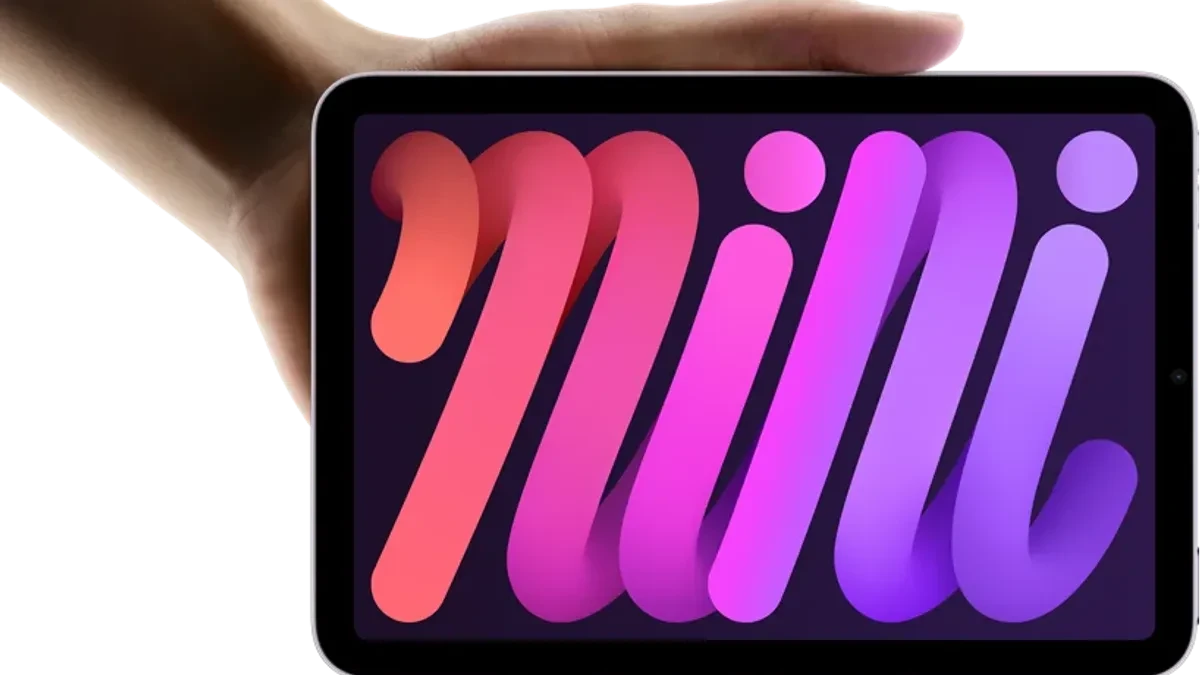 Ilustrasi iPad Mini 7 yang menjadi acuan desain untuk bocoran iPad Mini 8
