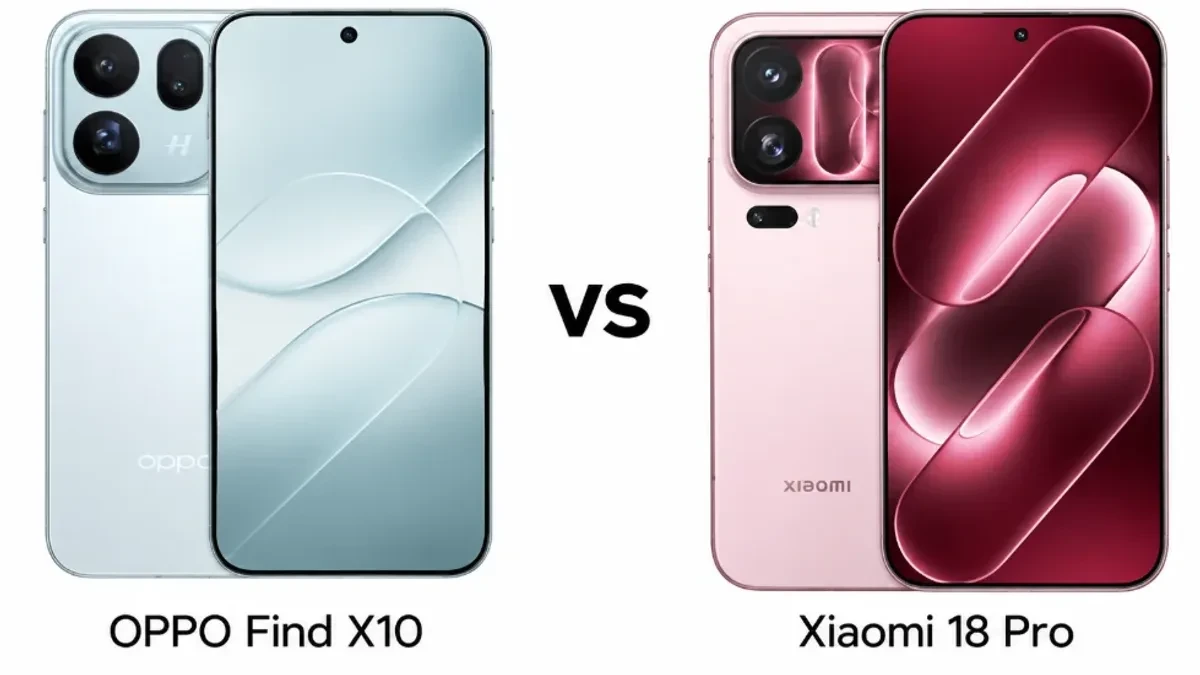 OPPO Find X10 dan Xiaomi 18 Pro berdampingan