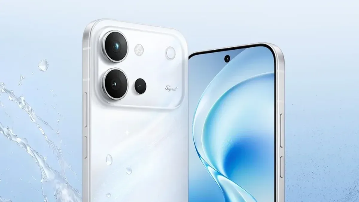 Tampilan bodi depan Vivo S60t dengan layar melengkung dan bezel tipis