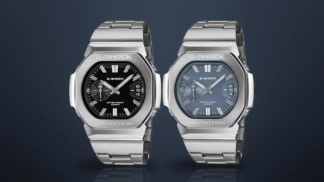 Casio G-Shock GMC-2500D varian stainless steel rantai baja