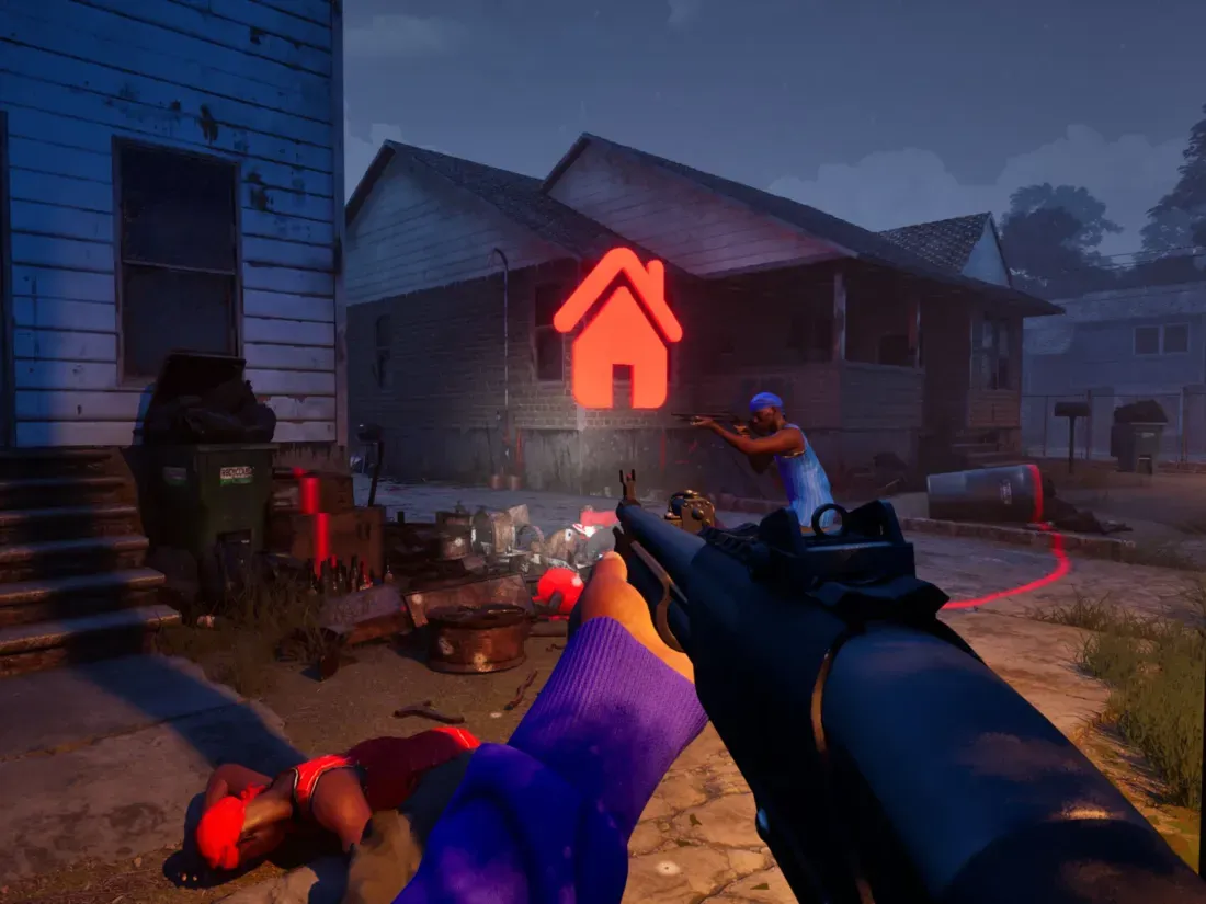Aksi pertempuran sengit dalam mode Turf War Hooded Warfare 2