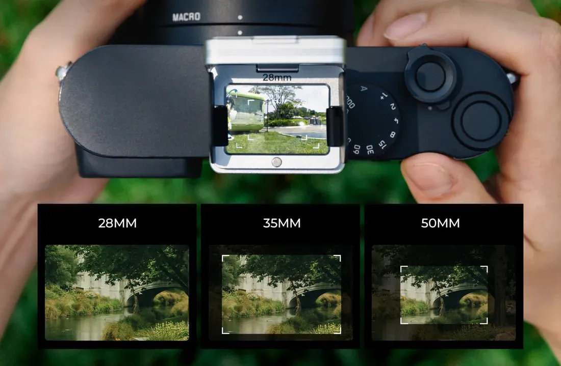 Detail konstruksi lipat dan lapisan faux leather SmallRig Waist-Level Viewfinder