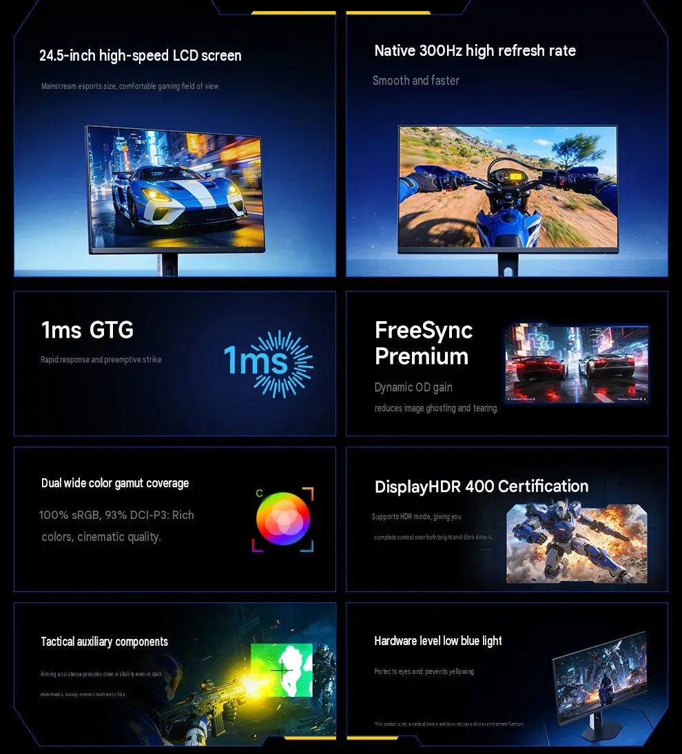 Rangkuman fitur utama monitor gaming Redmi G25 2027
