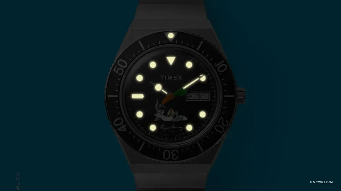 Bagian tali rantai stainless steel Timex Bugs Bunny M79 Automatic