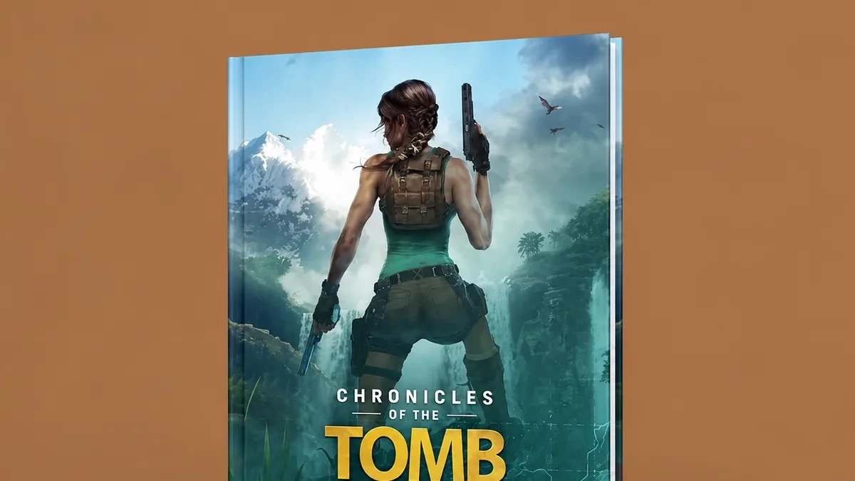 Sampul buku Chronicles of the Tomb Raider edisi hardcover terbitan Dark Horse Books