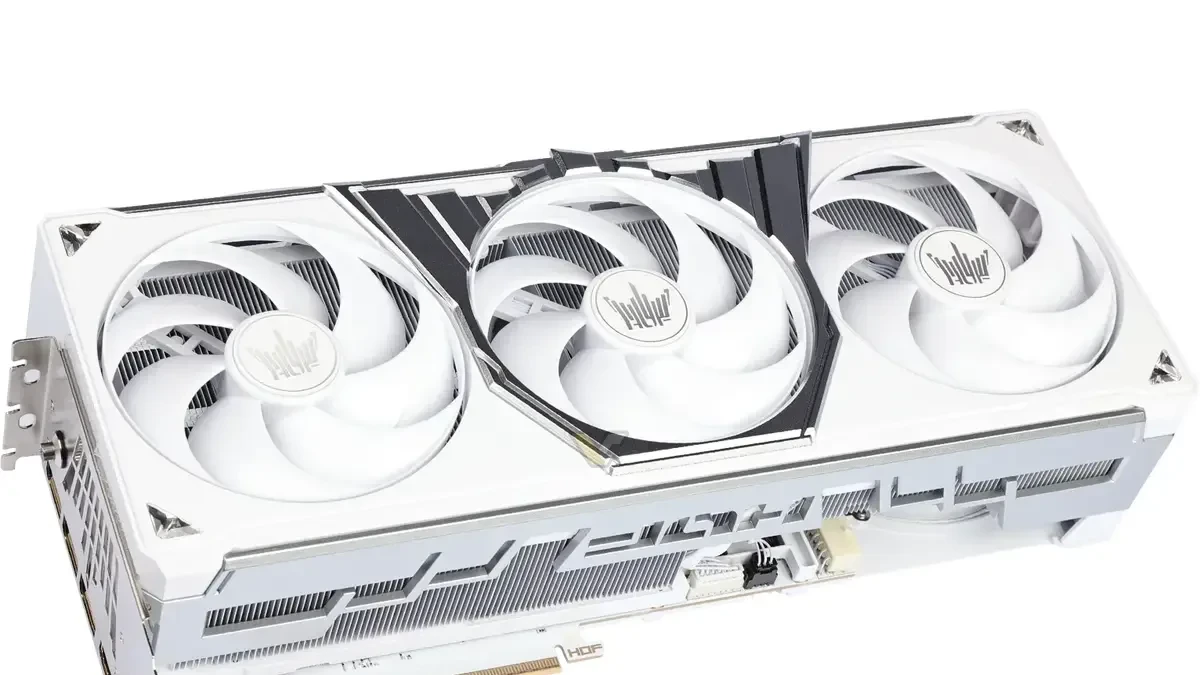 Tampak depan kartu grafis Galax GeForce RTX 5080 HOF Extreme