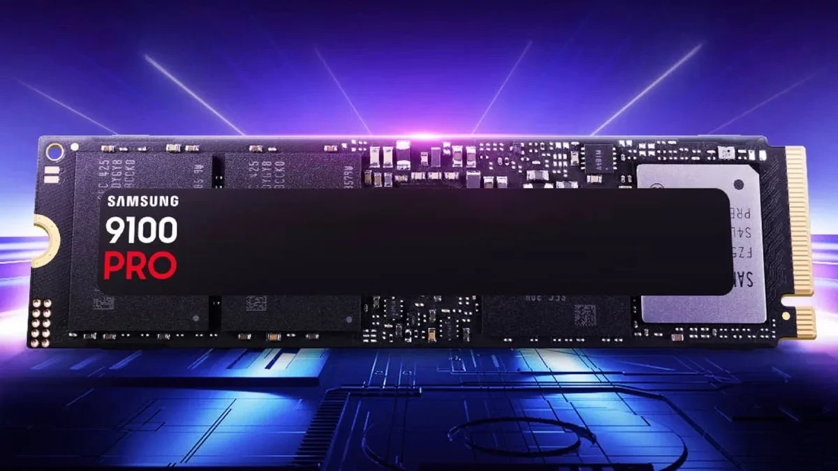 Ilustrasi SSD Samsung berperforma tinggi untuk penyimpanan data