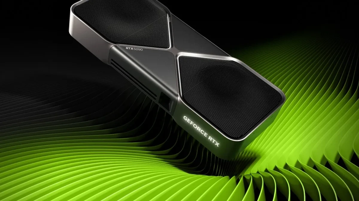 Kartu grafis Nvidia GeForce RTX 5090 dengan pendingin besar