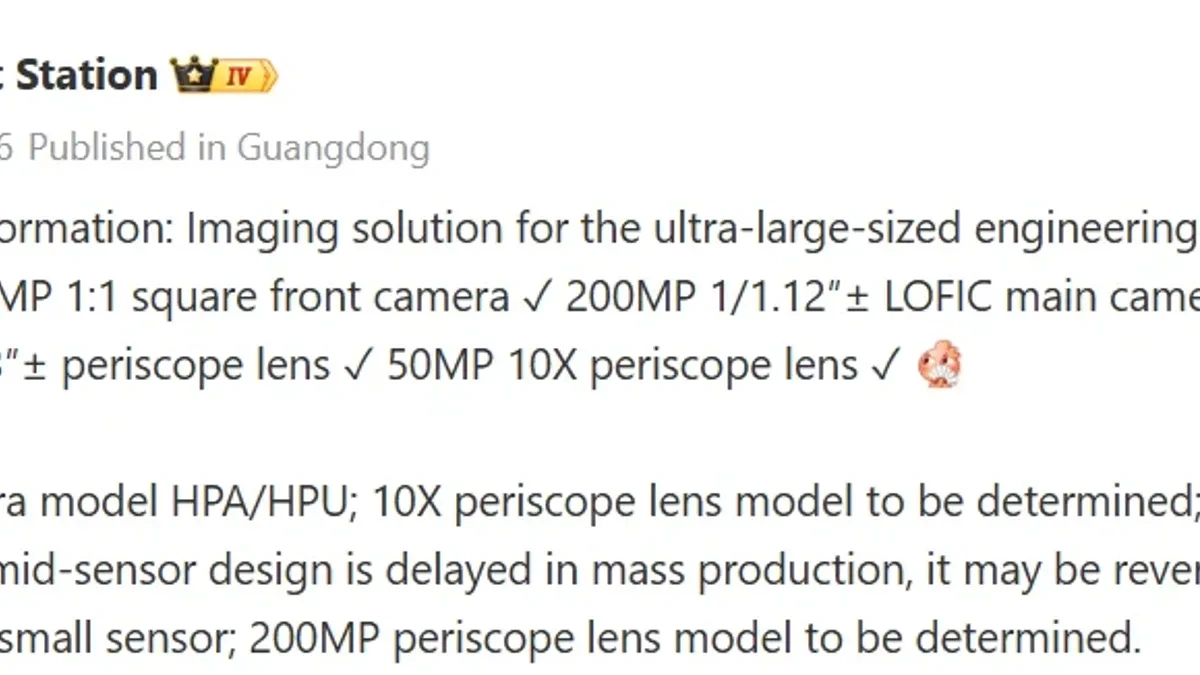 Tampilan purwarupa Oppo Find X10 Ultra dengan modul kamera besar