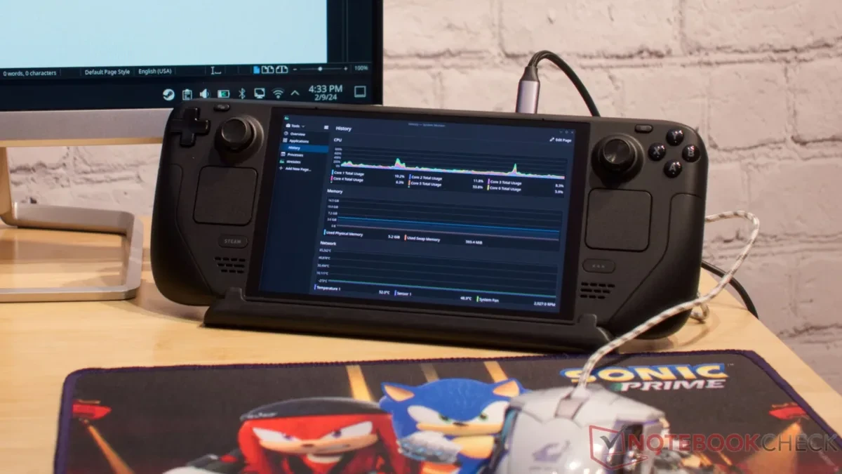 Tampilan antarmuka Xodus Nexus di Valve Steam Deck