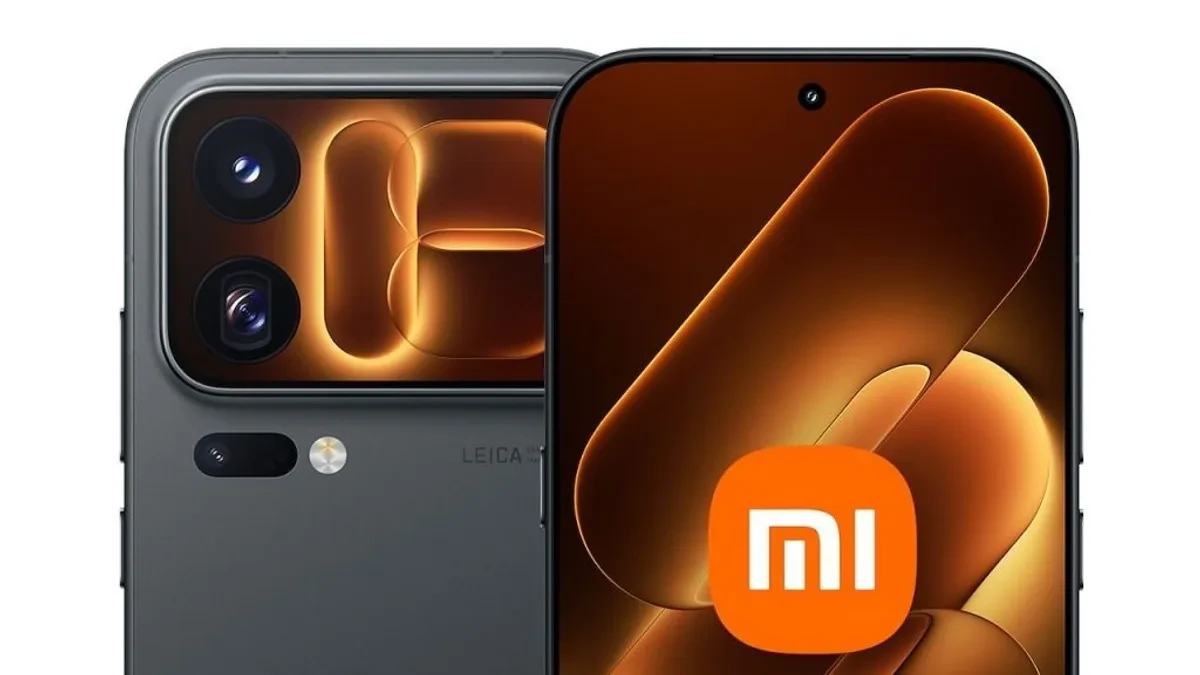 Xiaomi 18 Pro varian warna Black tampak depan dan belakang