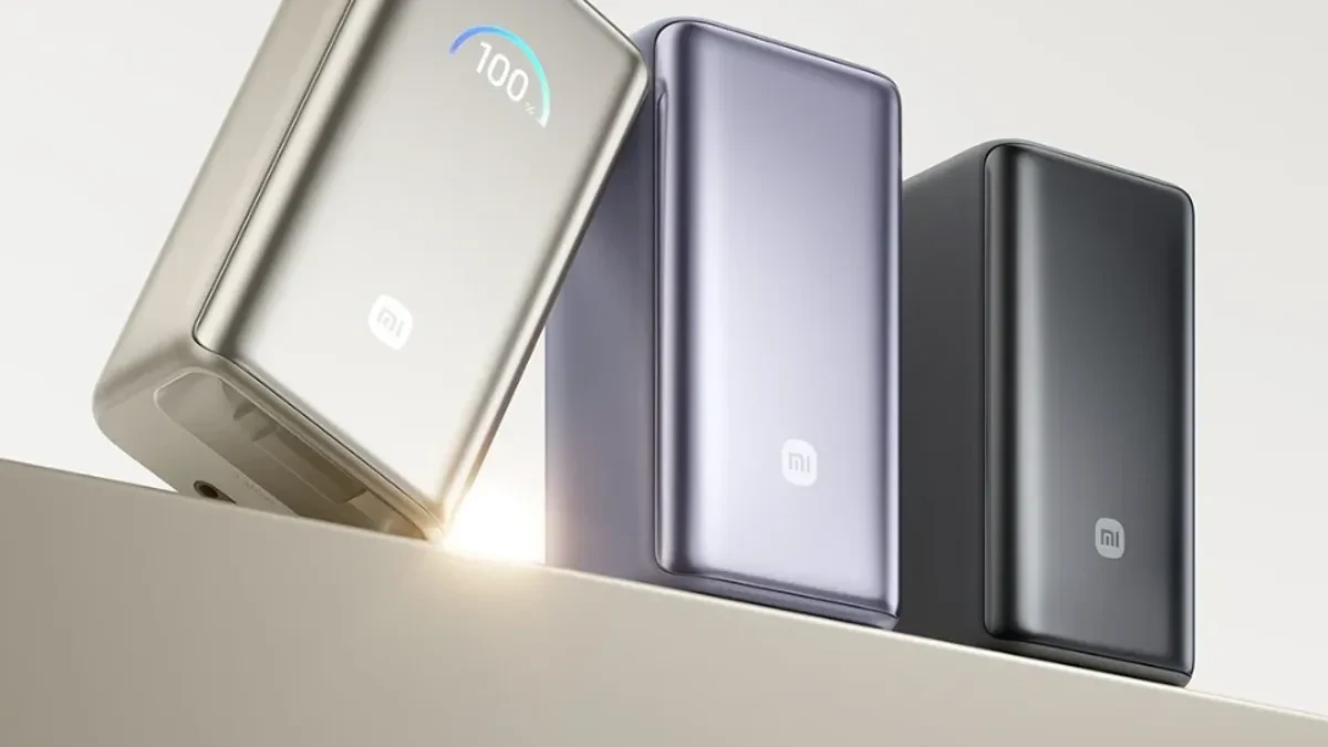 Xiaomi NPB1055R Power Bank dengan kabel USB-C gulung