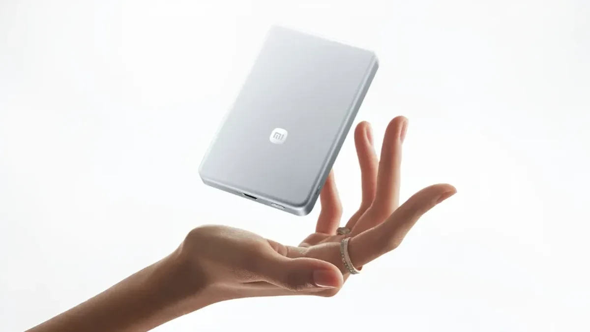 Xiaomi 10000mAh 45W Ultra-Thin Magnetic Power Bank tampak depan
